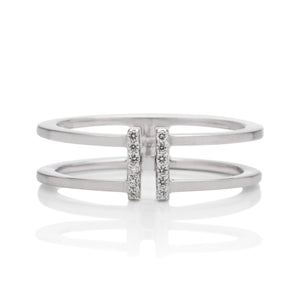 Diamond Bar Ring - Charles Koll Jewellers