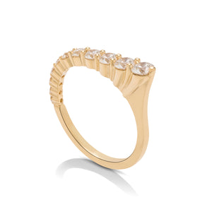 Asymmetrical Diamond Ring - Charles Koll Jewellers