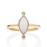 Yellow Gold and 0.58CT Opal Ring