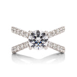 Dual Diamond Band Engagement Ring - Charles Koll Jewellers