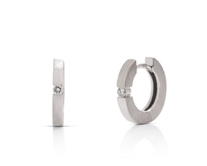 Diamond Hoop Earring - Charles Koll Jewellers