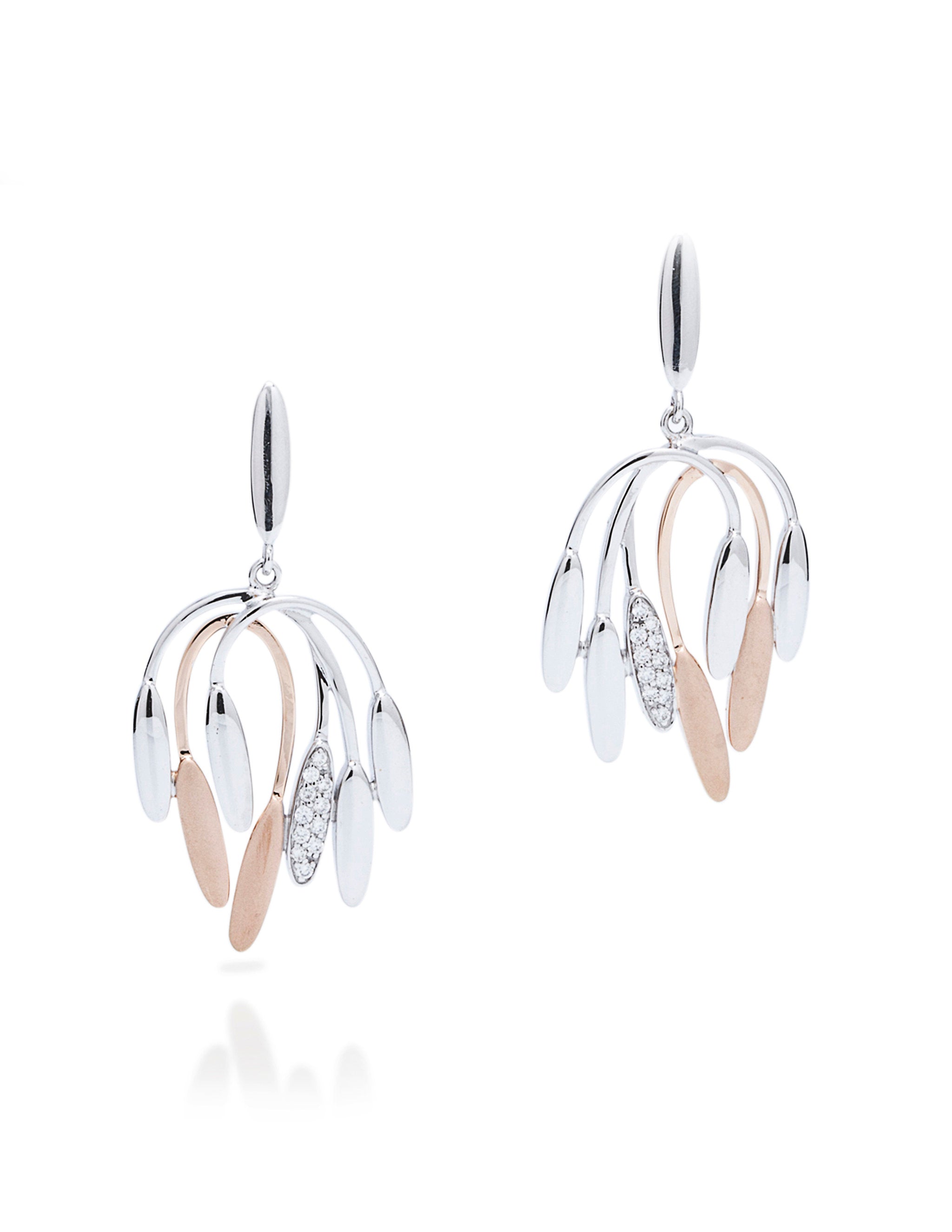 Two-Tone Diamond Accent Earrings - Charles Koll Jewellers