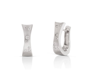18k White Gold Diamond Earrings - Charles Koll Jewellers