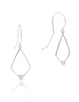 Angular Drop Earrings With Diamonds - Charles Koll Jewellers