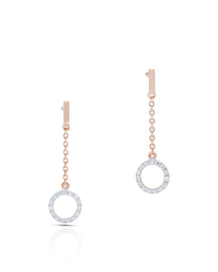 Circle Drop Earrings - Charles Koll Jewellers