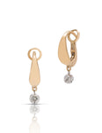 Yellow Gold Dancing Diamond Earrings - Charles Koll Jewellers