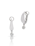 White Gold Dancing Diamond Earrings - Charles Koll Jewellers