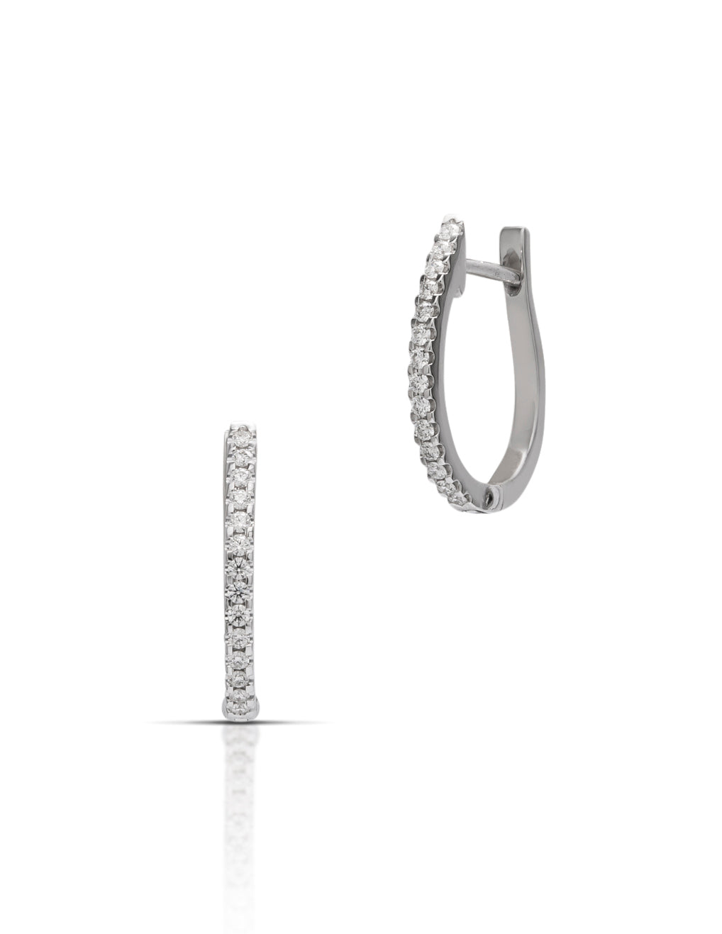 Mini Diamond Hoops - Charles Koll Jewellers
