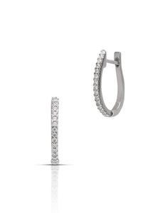Mini Diamond Hoops - Charles Koll Jewellers