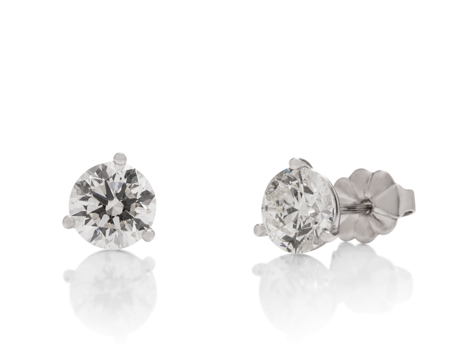 1.60 ctw Diamond Stud Earrings - Charles Koll Jewellers