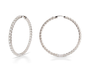Inside/Outside Diamond Hoop Earrings - Charles Koll Jewellers