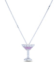 Pink Sapphire and Diamond Cocktail Pendant - Charles Koll Jewellers