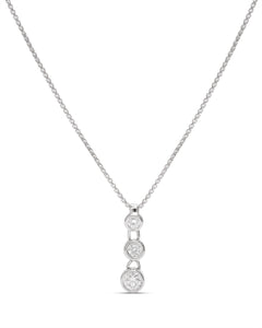 3 Stone Diamond Pendant - Charles Koll Jewellers