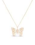Yellow Gold Diamond Butterfly Pendant - Charles Koll Jewellers