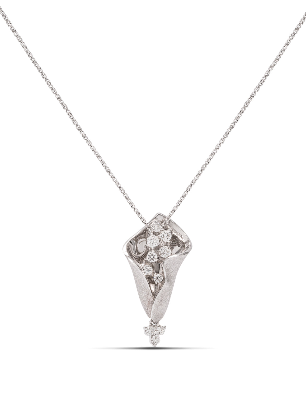 White Gold Diamond Pendant - Charles Koll Jewellers