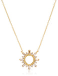 18K Gold Diamond Circle Necklace