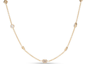 Multi-Shape Diamonds By The Yard Necklace - Charles Koll Jewellers