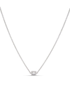 Diamond Baguette Bezel Necklace - Charles Koll Jewellers