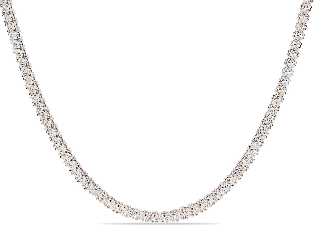 18K White Gold 163 Diamond Necklace