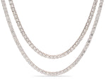 18K White Gold 123 Diamond Necklace