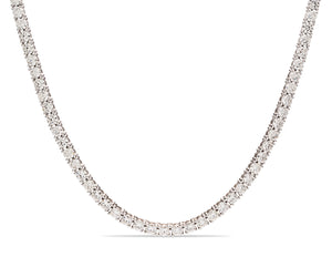 18K White Gold 109 Diamond Necklace