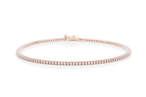 Rose Gold Tennis Bracelet - Charles Koll Jewellers