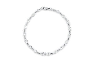 Platinum Diamonds By The Yard Bracelet - Charles Koll Jewellers