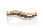 Rose Gold Bracelet With Interchangeable Diamond Rows - Charles Koll Jewellers
