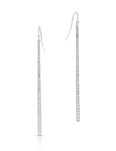 Tapered Diamond Dangle Earrings - Charles Koll Jewellers