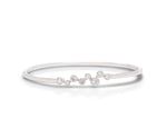 8 Diamond and White Gold Bangle Bracelet - Charles Koll Jewellers