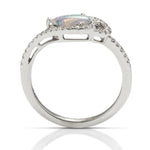 Opal and Diamond Swirl Ring - Charles Koll Jewellers