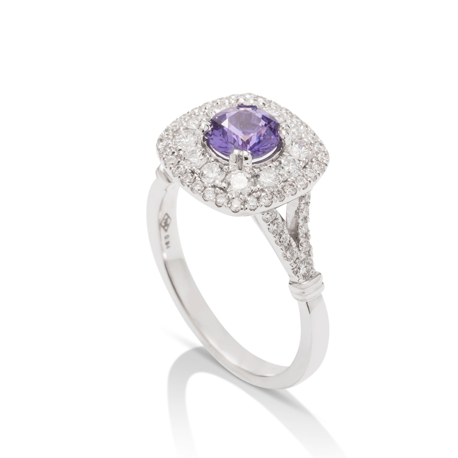 Purple Sapphire and Diamond Ring - Charles Koll Jewellers