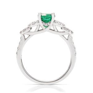 Emerald and Diamond Ring - Charles Koll Jewellers