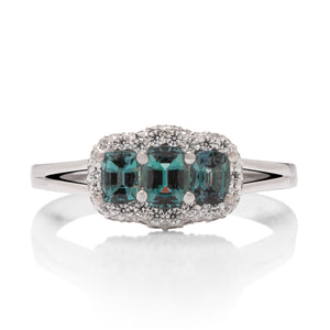 Alexandrite and Diamond Ring - Charles Koll Jewellers