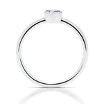 Purple Sapphire Milgrain Bezel Set Ring - Charles Koll Jewellers