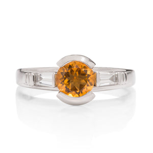 Citrine and Diamond Ring - Charles Koll Jewellers