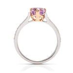 Pink/Purple Sapphire and Diamond Ring - Charles Koll Jewellers