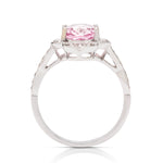 Antique Style Morganite and Diamond Ring - Charles Koll Jewellers