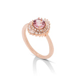 Lotus Garnet and Diamond Baguette Ring - Charles Koll Jewellers
