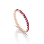 Ruby and Rose Gold Eternity Band - Charles Koll Jewellers