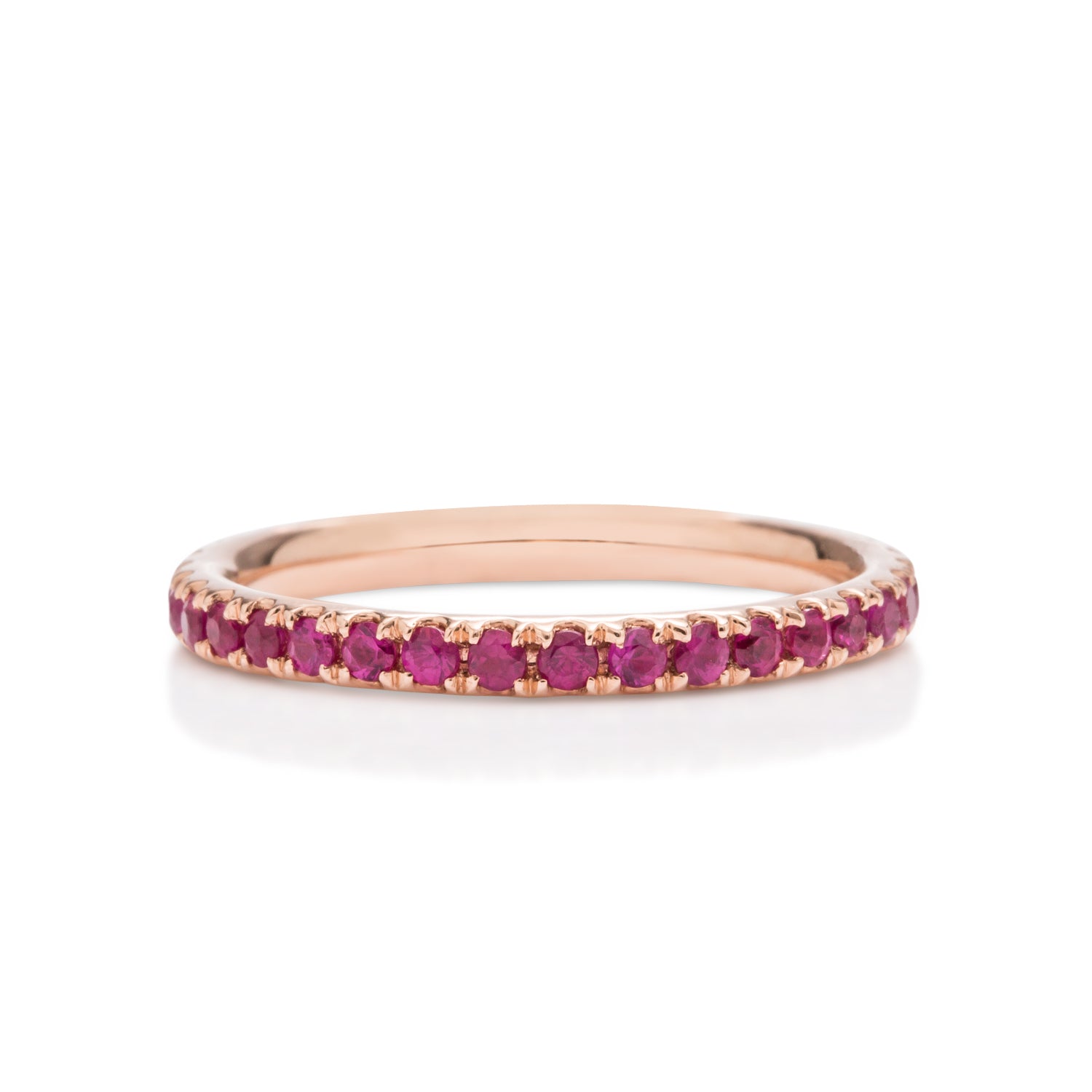 Ruby and Rose Gold Eternity Band - Charles Koll Jewellers