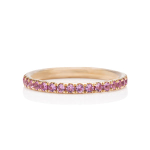 Purple Sapphire and Gold Eternity Ring - Charles Koll Jewellers