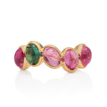 5 Stone Tourmaline Ring (Smooth Face)