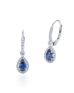 Sapphire and Diamond Earrings - Charles Koll Jewellers