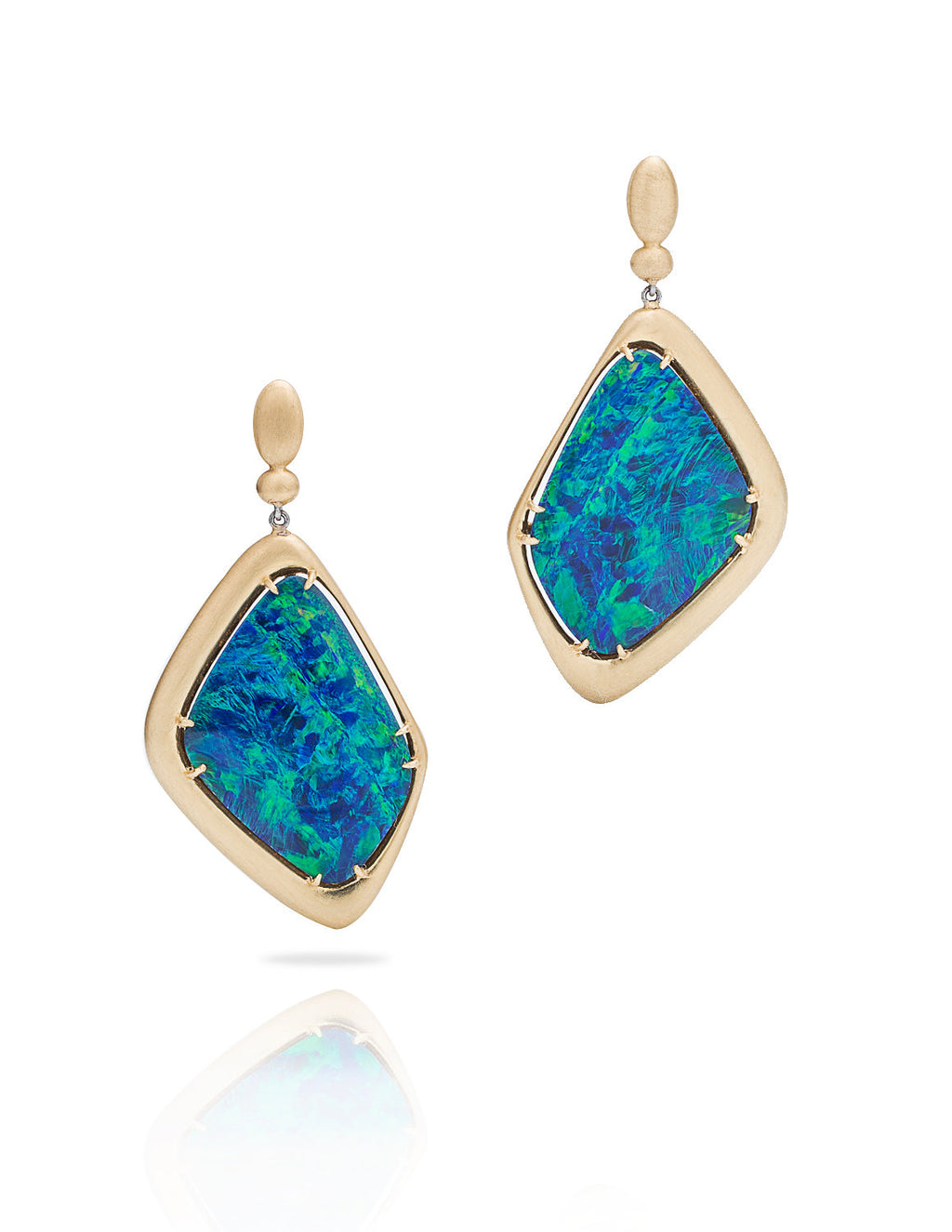 Opal Doublet Drop Earrings - Charles Koll Jewellers