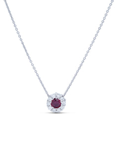 Diamond and Ruby Pendant - Charles Koll Jewellers