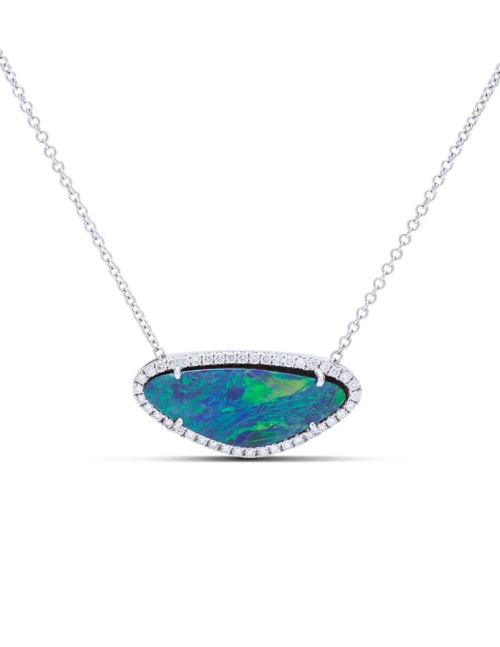 Opal and Diamond Pendant - Charles Koll Jewellers