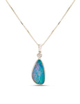 Opal and Diamond Drop Pendant - Charles Koll Jewellers
