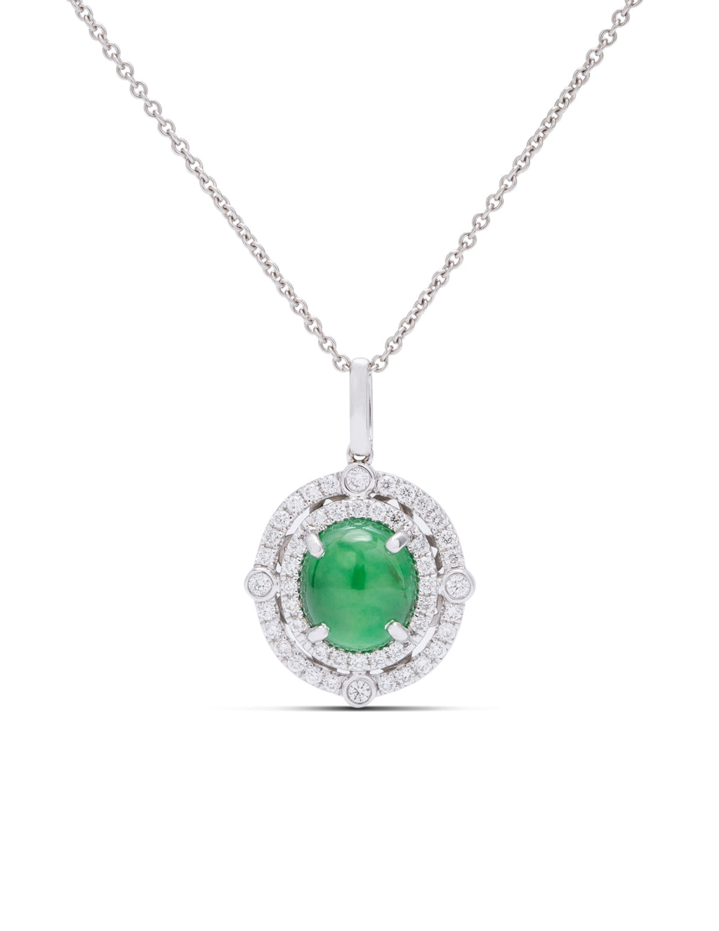 Diamond and Jade Pendant - Charles Koll Jewellers