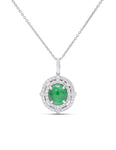 Diamond and Jade Pendant - Charles Koll Jewellers